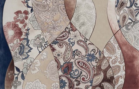 Neutral Paisley Coalescence by Lanie Loreth art print