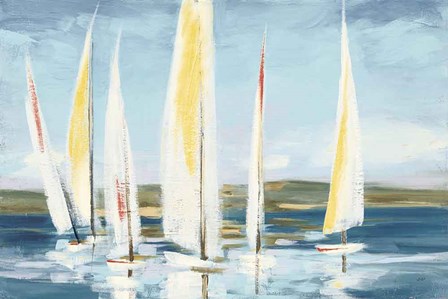 Horizon with Red by Julia Purinton art print