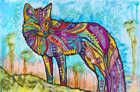 Electric Fox by Dean Russo- Exclusive art print