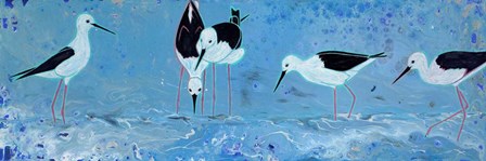 Long Legged Waders by Angela Bond art print