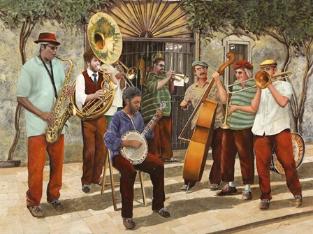 Un Po' Di Jazz by Guido Borelli art print