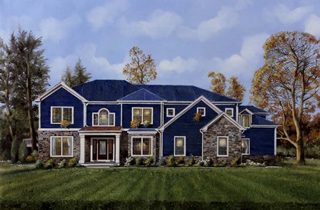 La Casa Blu by Guido Borelli art print