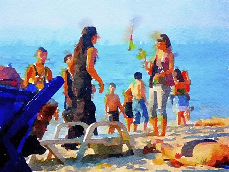 Jugglers by Pamela A. Johnson art print