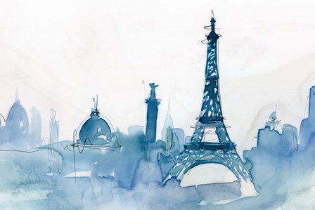 Ocean Blue Paris by Isabelle Z art print