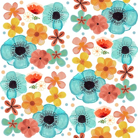 Poppy Pattern by Katie Doucette art print
