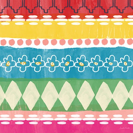 Mexican Decorative III by Linda Woods art print