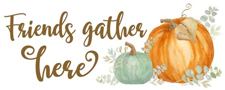 Pumpkin Tranquility panel I by Tara Reed art print