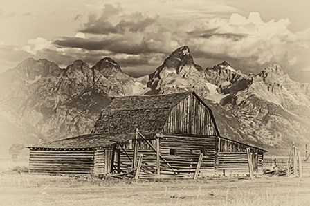 Mormon Row Barn by Larry McFerrin art print