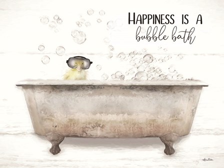 Happiness Bubble Bath by Lori Deiter art print