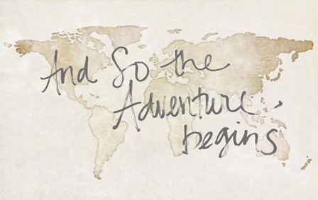 And So The Adventure Begins by Anna Quach art print