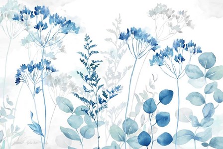 Botanical Landscape Indigo by Cynthia Coulter art print