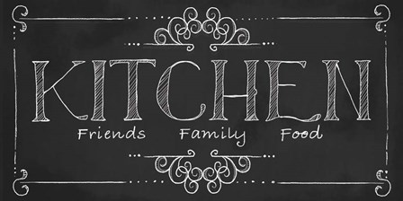 Kitchen Chalk by Fiona Stokes-Gilbert art print