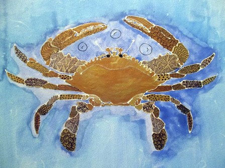 Tattooed Crab by Lauren Moss art print