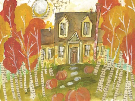 Trick or Treat House by Jessica Mingo art print
