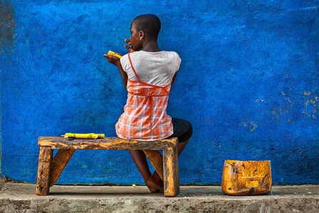 Eating Sugar Cane by Sergio Pandolfini art print