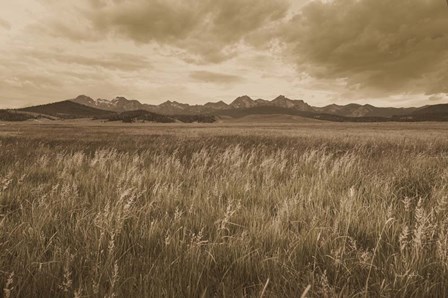 Sawtooth Mountains Idaho II Dark by Alan Majchrowicz art print