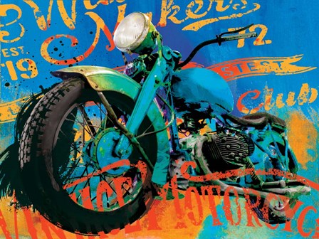 Vintage Bikes by Savannah Miller art print