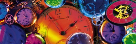 Clocks, Still Life, Time, Clock Hands, Montage by Panoramic Images art print
