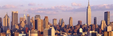 Skyscrapers in a city, Manhattan, New York City by Panoramic Images art print
