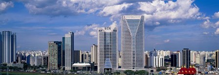 Buildings in a city, Sao Paulo, Brazil by Panoramic Images art print