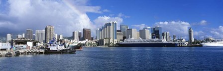 Honolulu Harbor Oahu by Panoramic Images art print