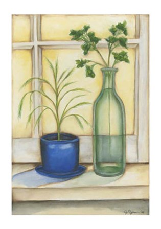 Sunkissed Herbs II by Jennifer Goldberger art print