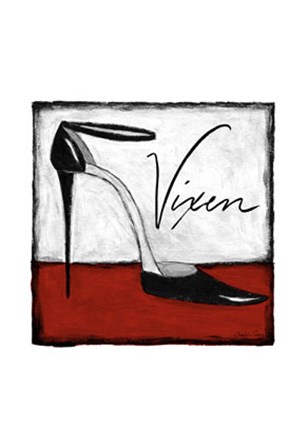 Vixen on Red by Chariklia Zarris art print