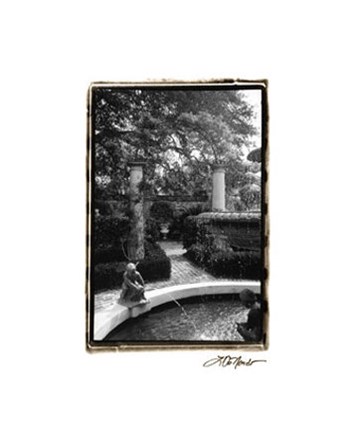 Garden Fountain I by Laura Denardo art print