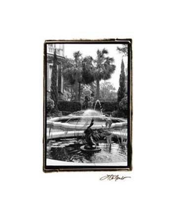 Garden Fountain II by Laura Denardo art print