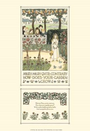 Mary, Mary Quite Contrary by Francis D. Bedford art print