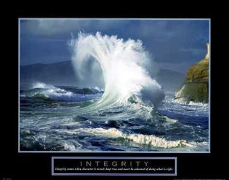 Integrity - Wave art print