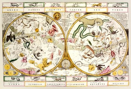 Atlas Maritimus by John Seller art print