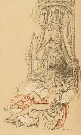 Madame Du Barry as a Reigning Idol by Sir William Russell Flint art print