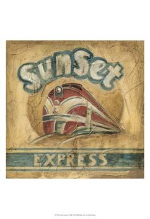 Sunset Express by Ethan Harper art print