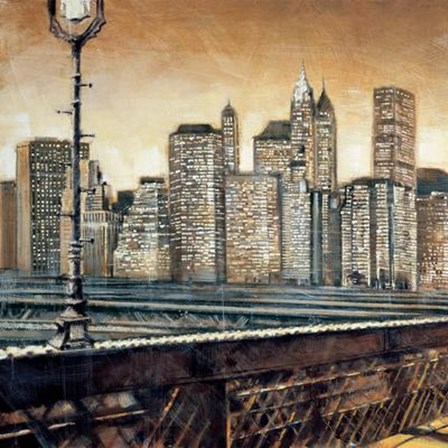 Manhattan Sunset I by Sid Daniels art print