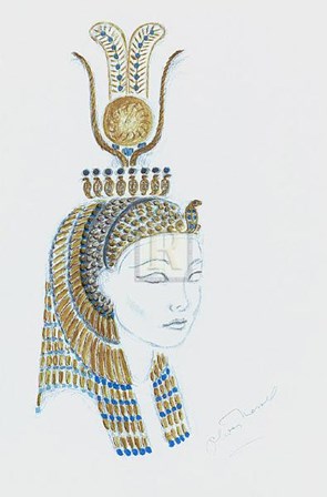 Designs for Cleopatra XIV by Oliver Messel art print