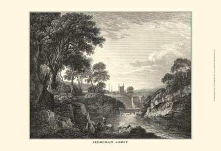 Jedburgh Abbey by J. Greig art print