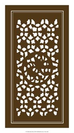 Shoji Screen In Brown II by Vision Studio art print