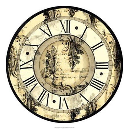 Aged Elegance Clock by Vision Studio art print