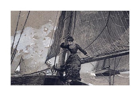 Yachting Girl by Winslow Homer art print