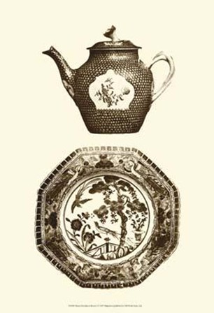 Manor Porcelain In Brown I by Ridgefield art print