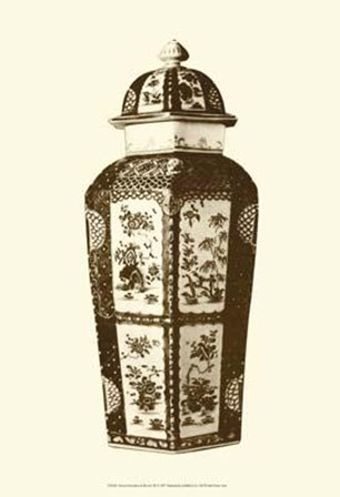 Manor Porcelain In Brown III by Ridgefield art print