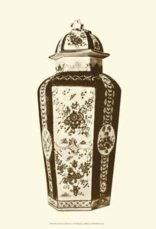 Manor Porcelain In Brown IV by Ridgefield art print