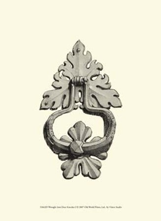 Wrought Iron Door Knocker I art print
