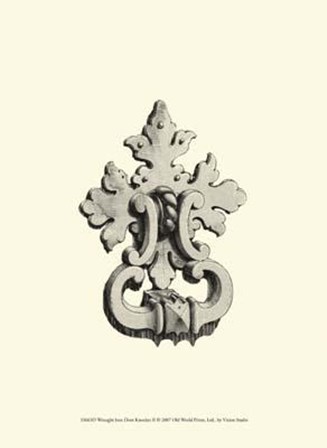 Wrought Iron Door Knocker II art print