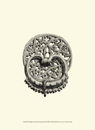 Wrought Iron Door Knocker III art print