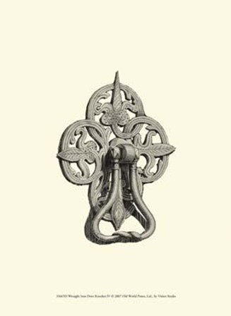 Wrought Iron Door Knocker IV art print