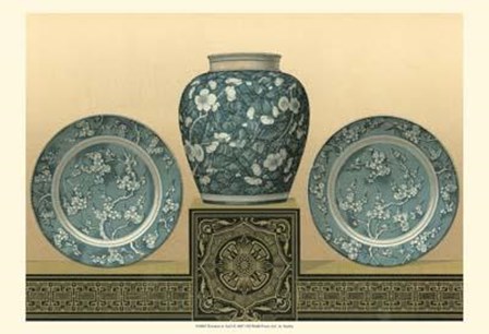 Porcelain In Teal I art print