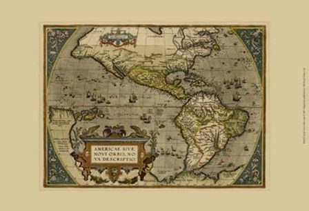 Small Novi Orbis Map art print