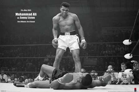 Muhammad Ali - 1965 1st Round Knockout Against Sonny Liston art print